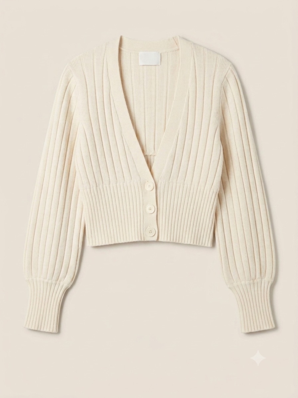 Aritzia Wilfred Labyrinth Cardigan - Large - Birch / Cream